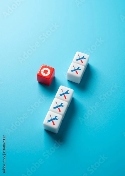 Fototapeta A life-saving repair method or solution to a technical problem. Prevent system failures, restore functionality, and resolve critical issues. Effective troubleshooting methods