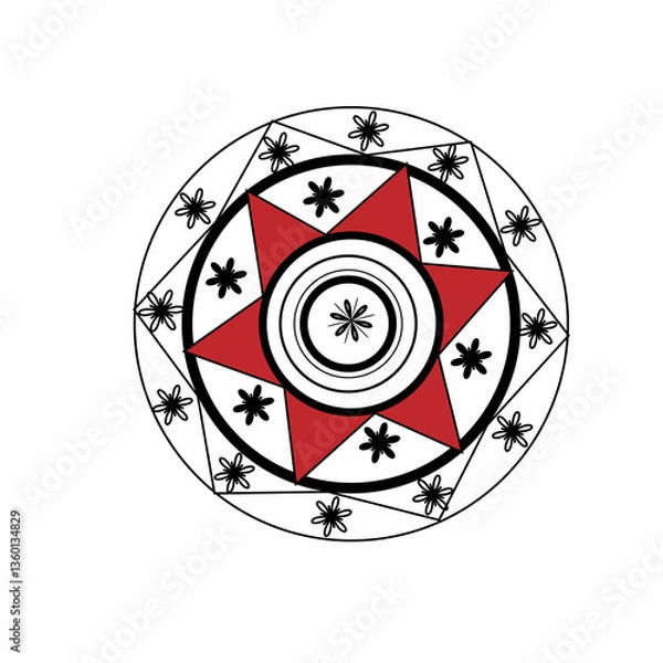 Obraz mandala design vector
