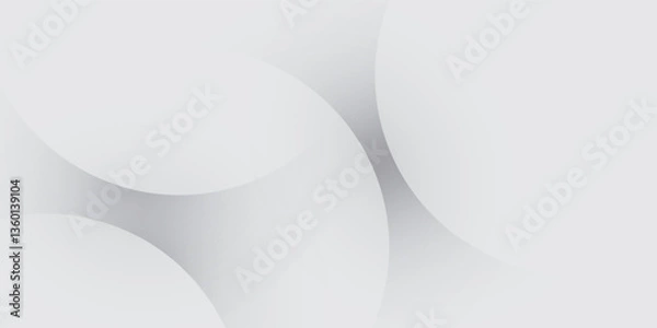 Fototapeta Abstract geometric white and gray color background, modern design with wavy pattern. Vector illustration. eps1