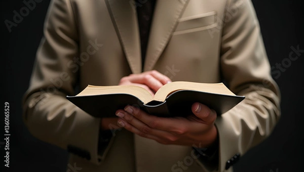 Obraz Flat Christian Life Crisis Prayer: Seeking God's Blessings for Hope