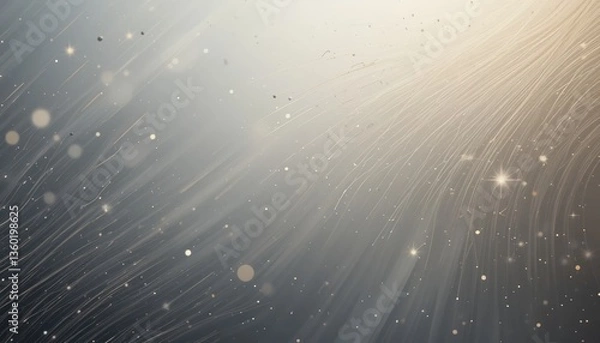 Fototapeta Captivating sparkling particles dance in golden light abstract environment digital art composition inspiring creativity