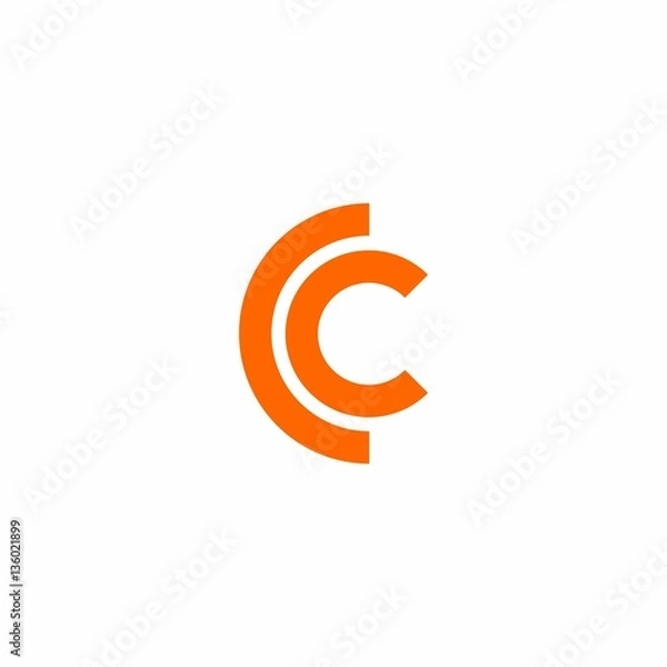 Fototapeta CC Letter Initial Logo Vector