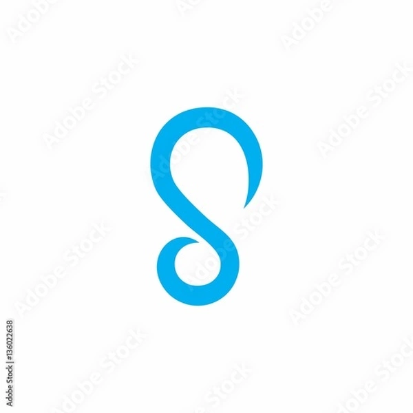 Fototapeta Infinity S Letter Logo Vector