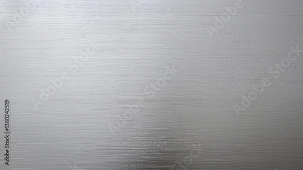 Fototapeta Matte anodized aluminum surface in neutral tones, perfect for soft metallic textures and minimalist product mockups