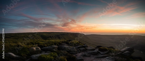 Obraz Peak district sunset
