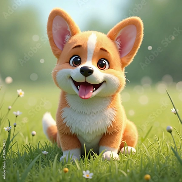 Obraz a cute cordi dog