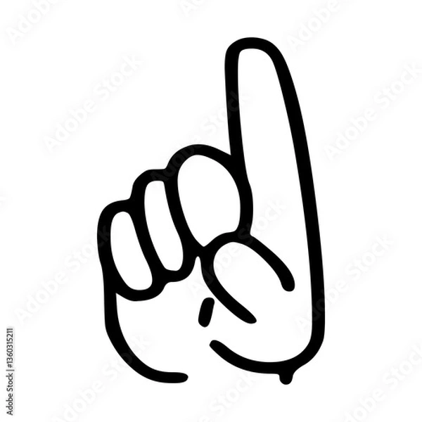 Obraz Finger gesture icon