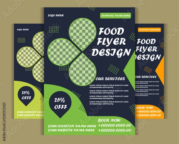 Obraz Creative Abstract travels Flyer Design Template | Modern Gradient Flyer | Professional Event, Business, Marketing & Invitation Card Design