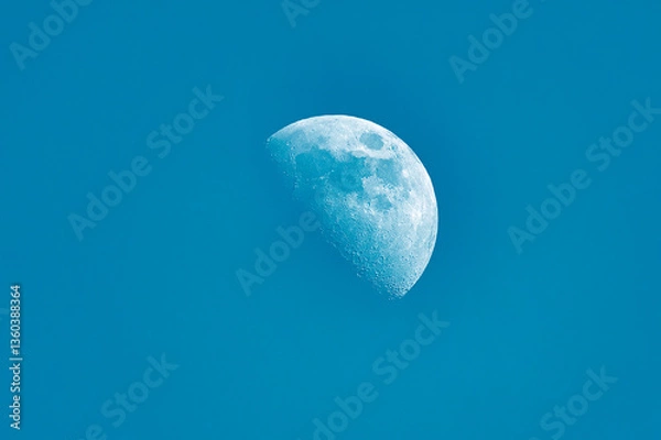 Fototapeta Daytime Half Moon