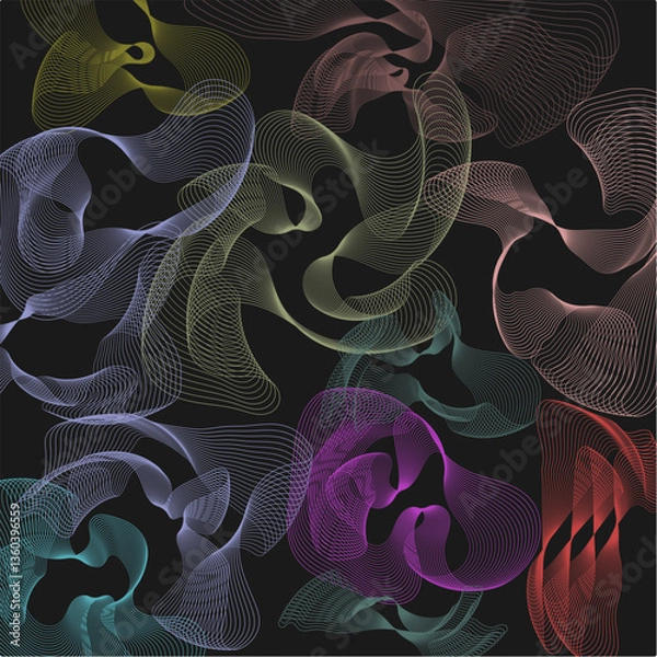 Obraz abstract fractal background