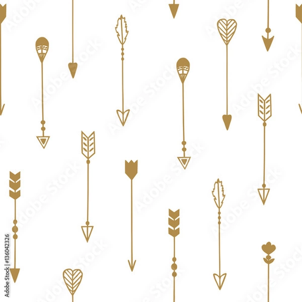 Fototapeta Arrows seamless pattern