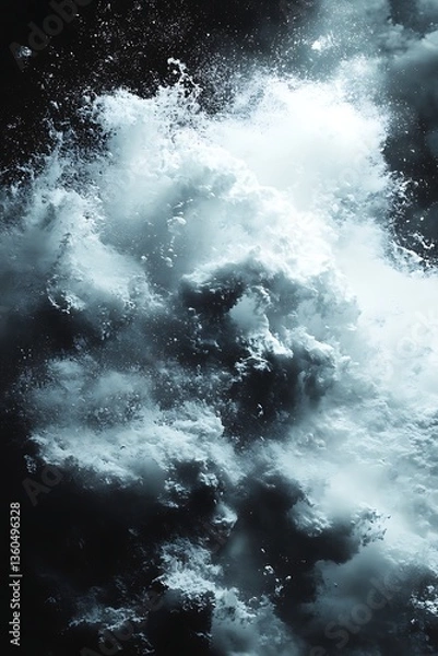 Obraz Underwater Ocean Water Splash.