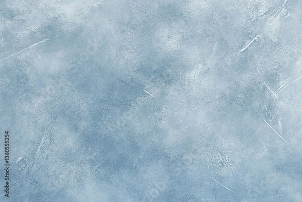 Fototapeta Light blue textured wall background with subtle cloudy patterns