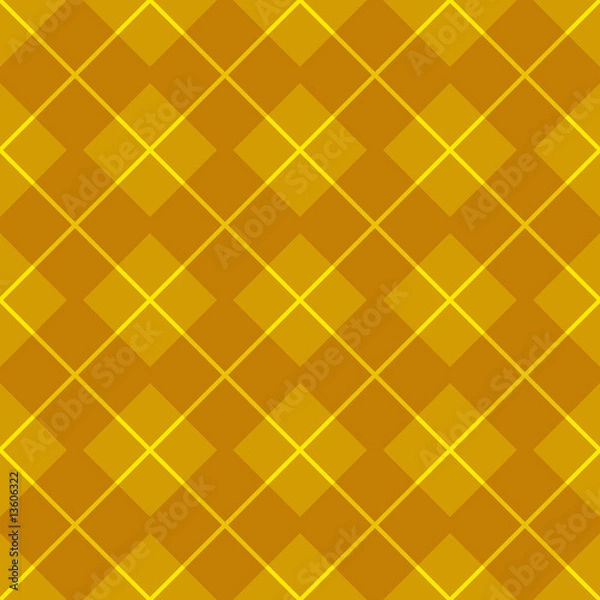 Fototapeta golden gingham pattern
