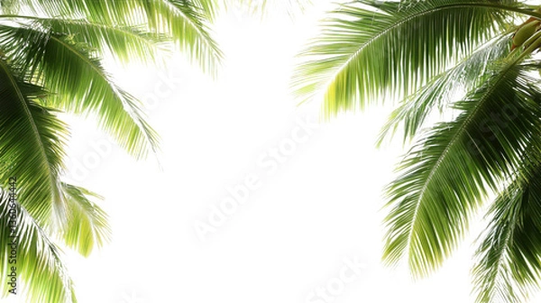 Obraz palm tree isolated on white