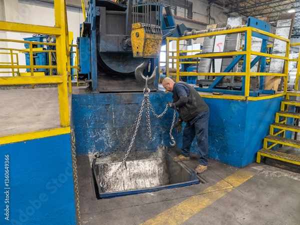 Obraz Technician working in factocry