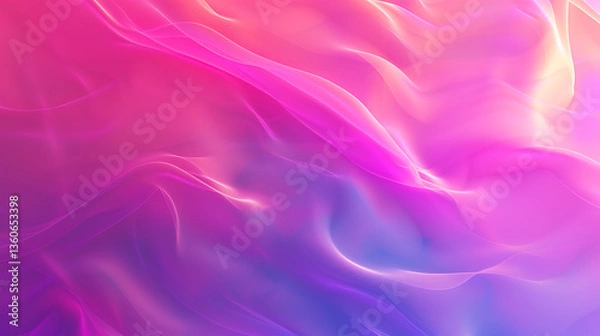 Fototapeta Abstract Pink and Purple Flowing Wave Background