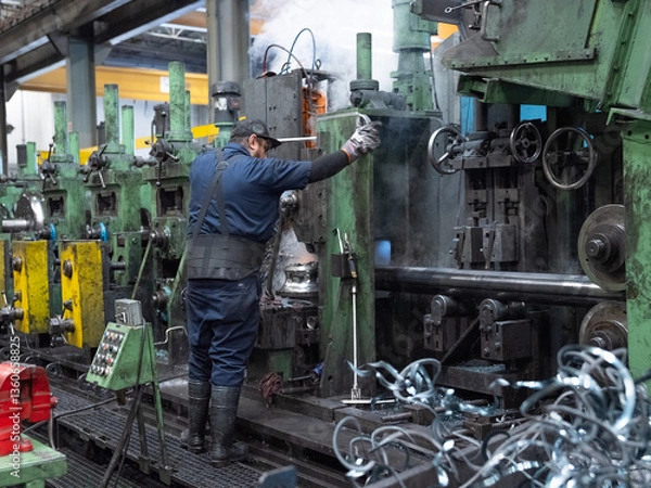 Obraz Technician working in factocry