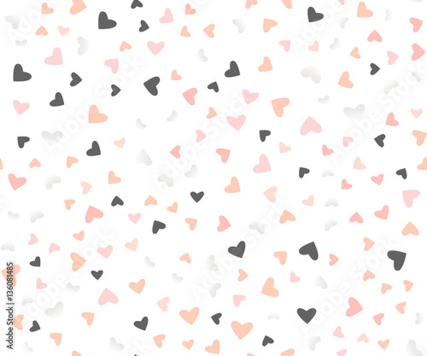 Fototapeta abstract heart seamless pattern