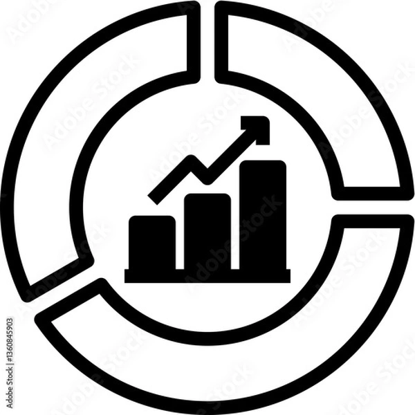Fototapeta Data Analytics Icon