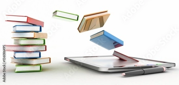 Obraz books , Tablet computer