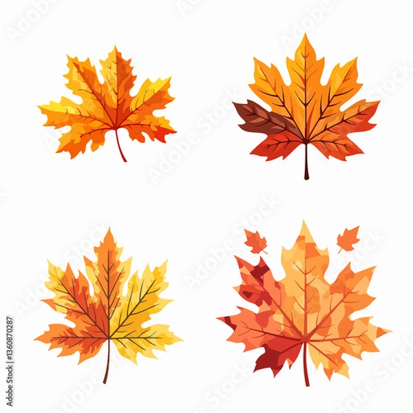 Obraz DEAD LEAF OR DRY LEAF GOLDEN COLOR FOR AUTUMN DECOR