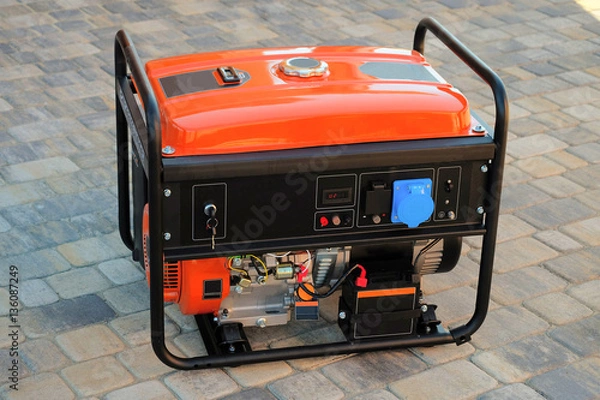 Obraz Przenośny generator benzynowy do zasilania elektrycznego