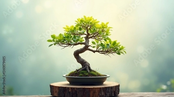 Fototapeta bonsai tree in pot