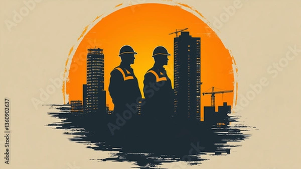 Obraz Illustration of Engineer