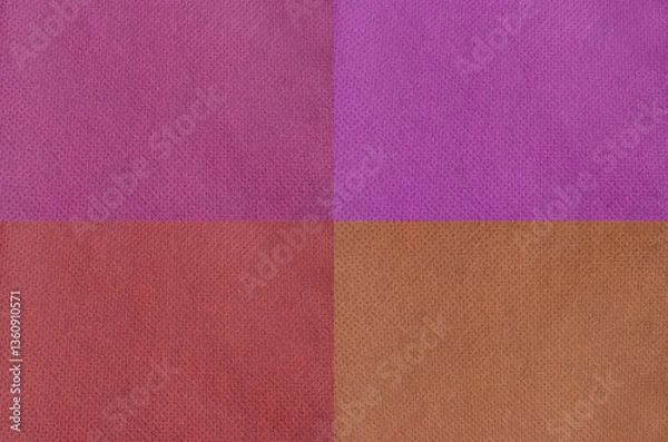 Obraz colorful non-woven fabric surface texture background. porous polypropylene material