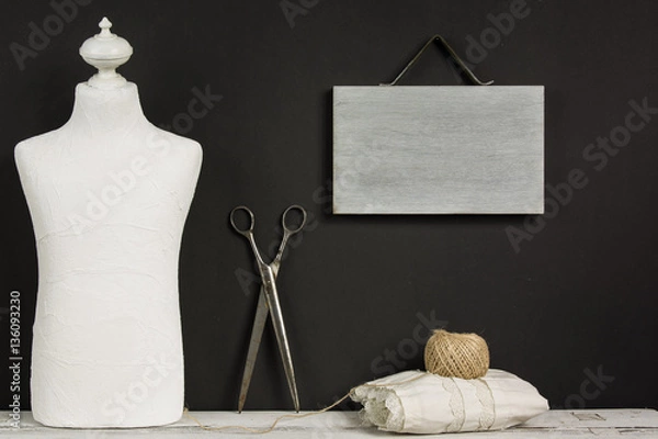 Obraz Tailoring and designing clothes