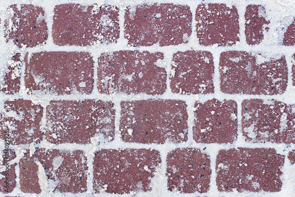 Obraz Red pavers for background and texture