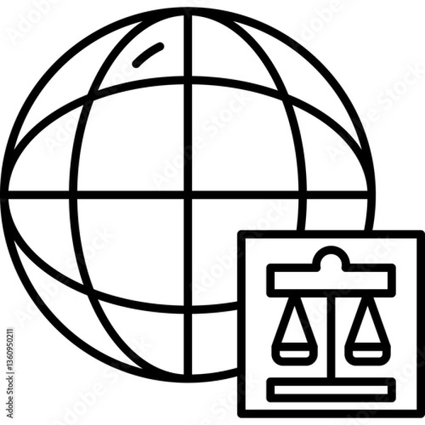 Obraz Global Laws Icon