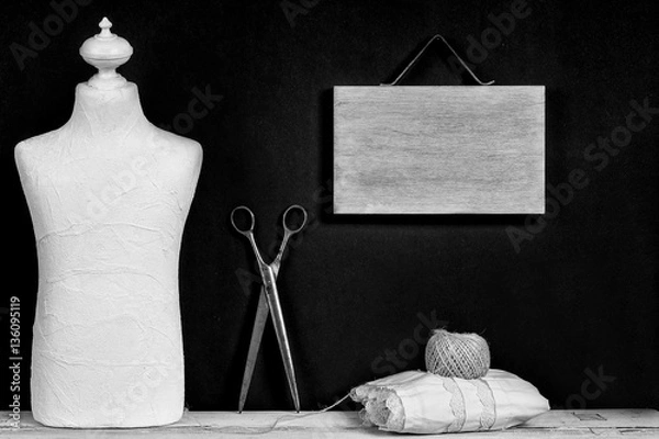 Obraz Tailoring and designing clothes