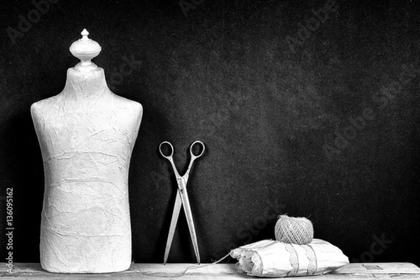 Obraz Tailoring and designing clothes