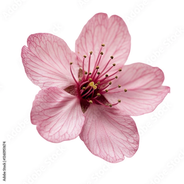Fototapeta Delicate Pink Flower Blossom Closeup Spring Nature Floral Beauty,