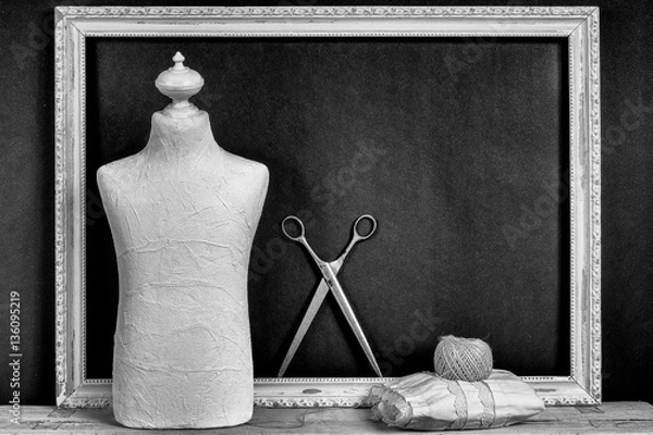 Obraz Tailoring and designing clothes