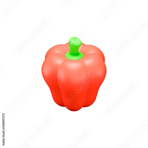 Obraz Tilted 3D Red Bell Pepper