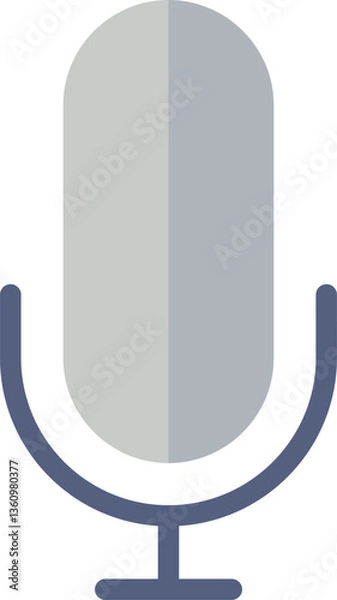 Fototapeta microphone Illustration on a white background.