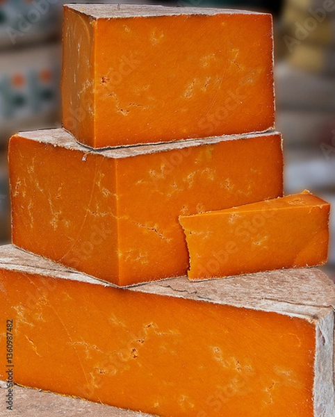 Obraz Red Leicester Cheese