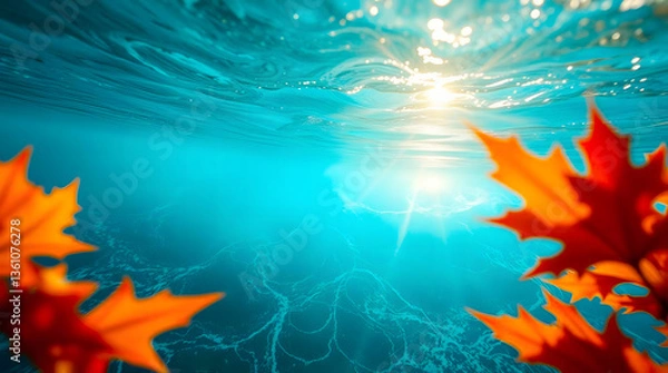 Fototapeta abstract autumn background