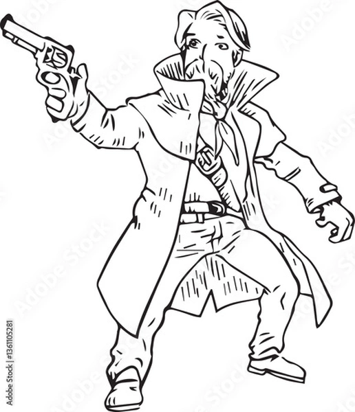 Fototapeta gunfighter 