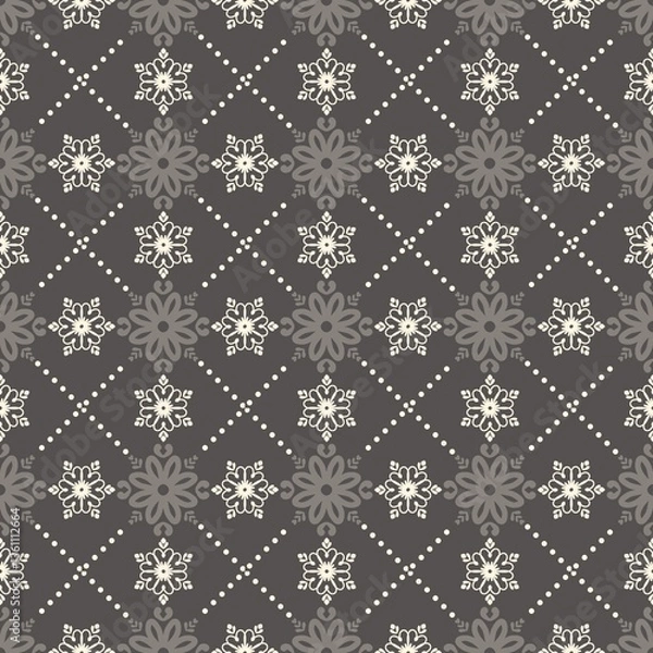 Obraz seamless damask pattern