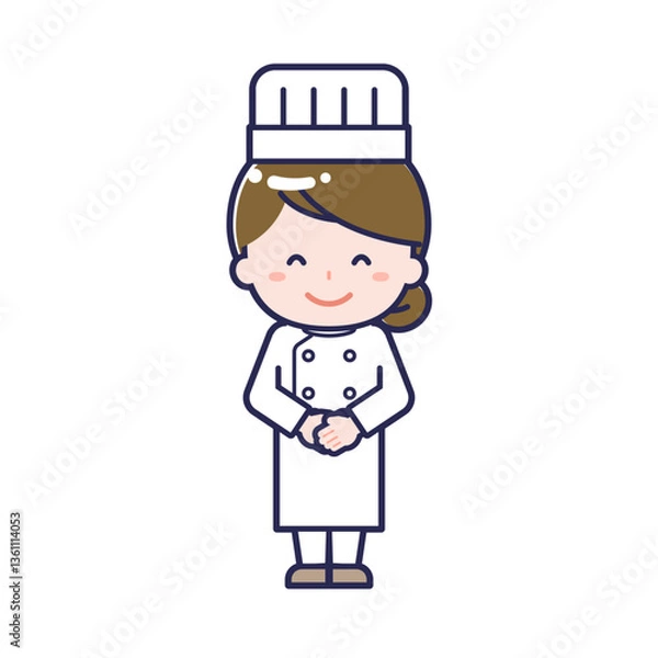 Obraz シェフ／女性 01