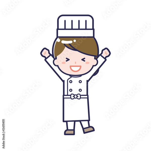 Obraz シェフ／女性 03