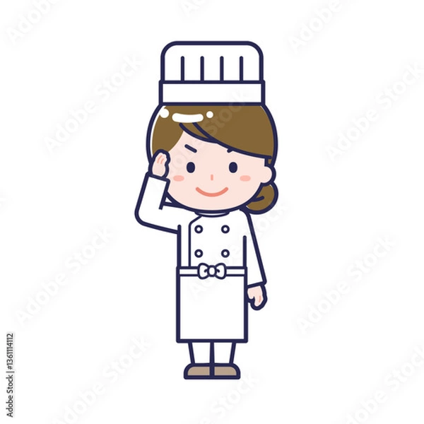 Obraz シェフ／女性 02