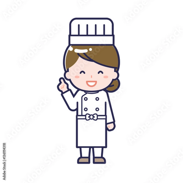 Obraz シェフ／女性 13