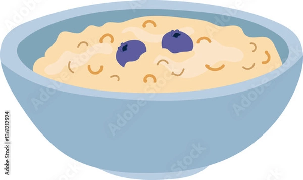 Obraz Oatmeal illustration