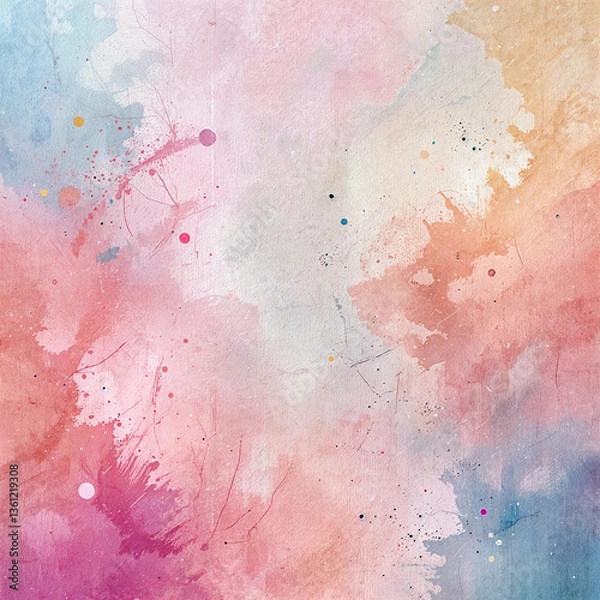 Obraz Abstract Watercolor Texture in Pastel Shades  Background