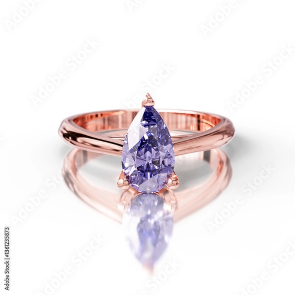 Obraz Timeless Solitaire Ring for Brides